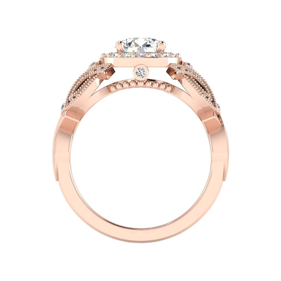 Giselle Halo Engagement Ring